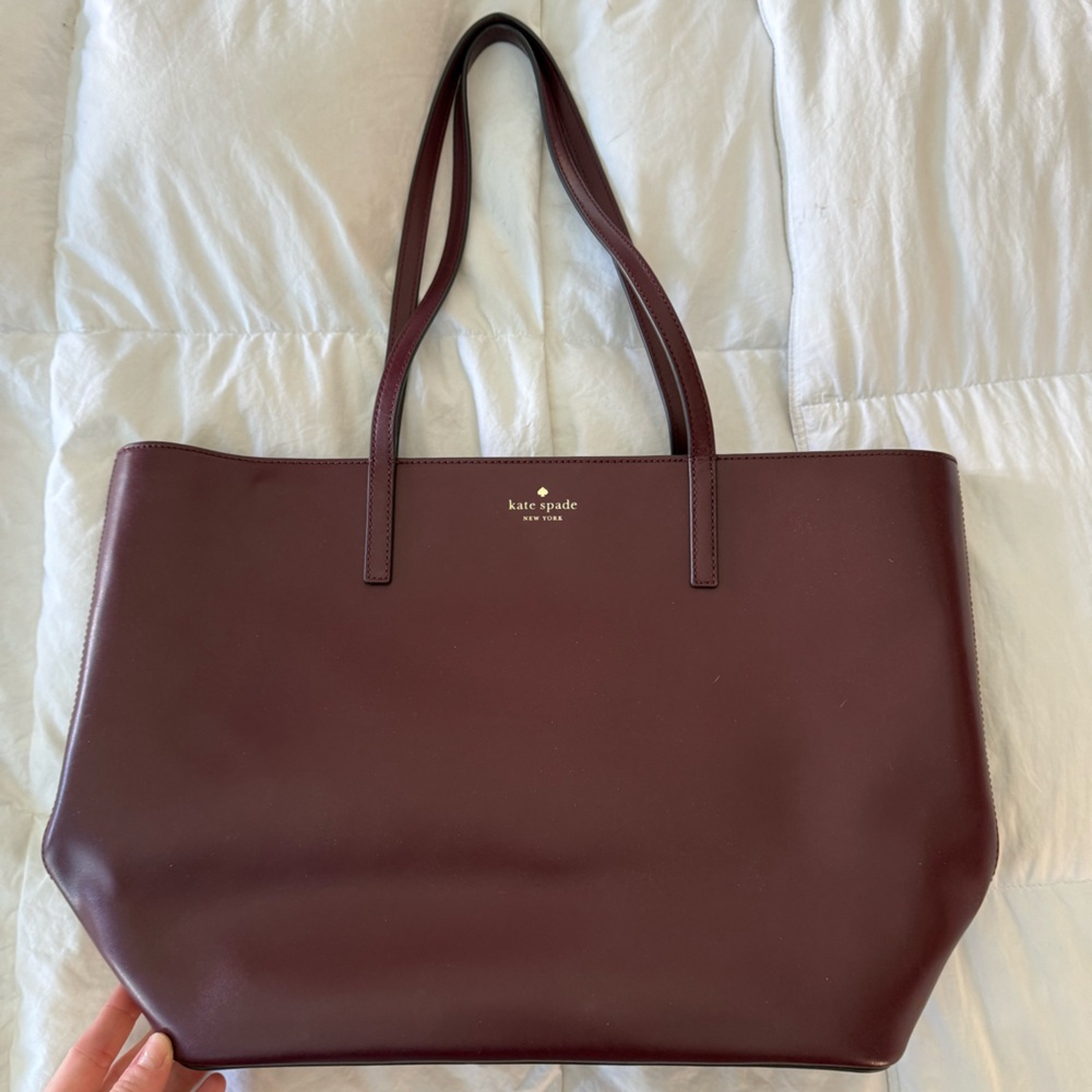 Kate Spade Deep Burgundy Tote